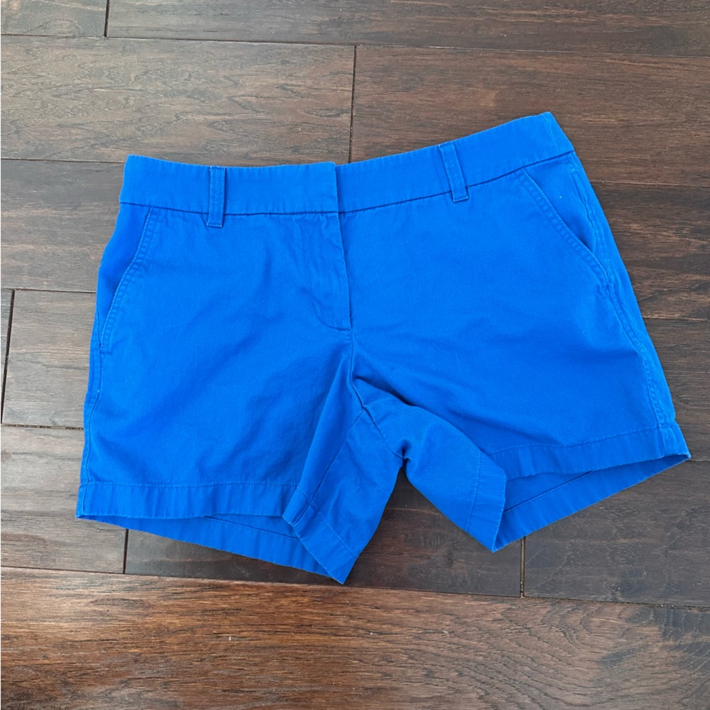 J Crew Blue Chino Shorts H1453 Classic Size 10 from 2022 Preppy Summer Vacation
